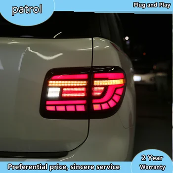 

Car StylingFor NISSAN Patrol 2012-2018 taillight Royale LED rear lamp with dynamic turn signal and DRL