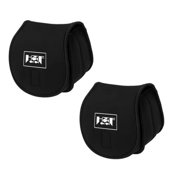 

Pack of 2Pcs Neoprene Fishing Reel Caver Bag 4000-5000 Spinning Reel Large Case Pouch
