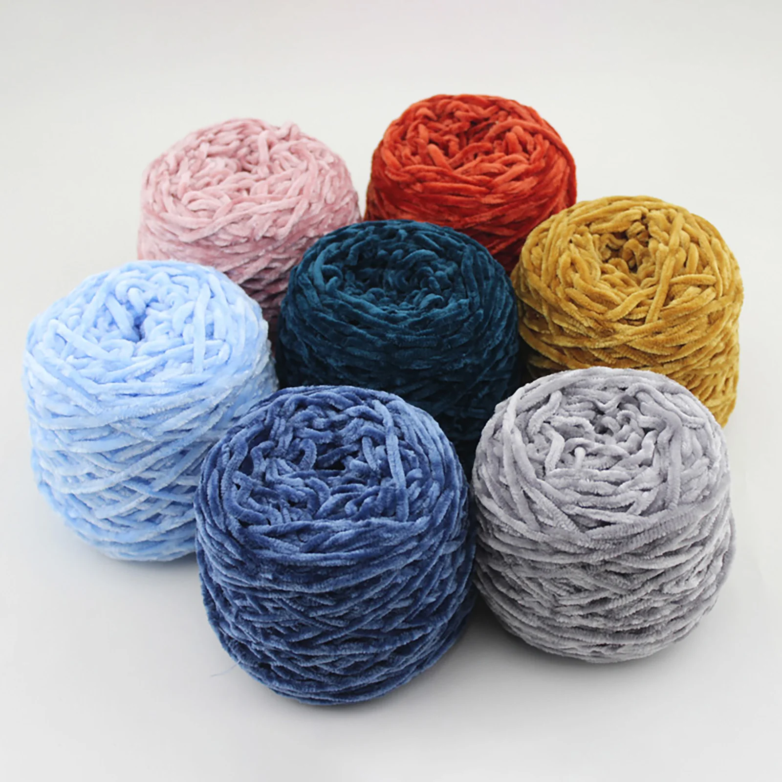 Buy Wholesale China Fluffy Velvet Yarn, Soft Fluffy Knitted Woven Carpet  For Handcraft Crochet Thick Yarn Fluffy Toy & Fluffy Yarn at USD 0.28