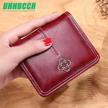 

UHHBCCR New Wallet Women Fashion Purse Female Wallet Leather Multifunction Purse Small Money Bag Coin Pocket Wallet Top Quality
