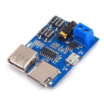 

MP3 Decoder Player Module TF Card U Disk Audio Decoding Board 2W Mono Amplifier