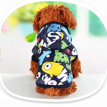

Winter Pet Dog Clothes Jacket Down windproof Hoodies Coat Teddy Chihuahua Small Dogs Warm Padded Hooded
