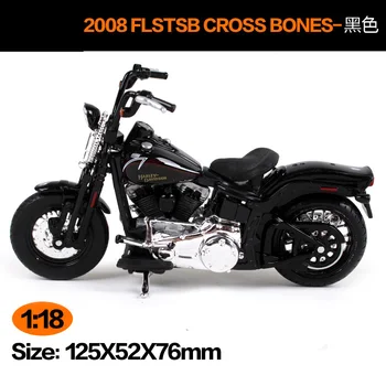 

Maisto 1:18 Harley Davidson 2008 FLSTSB Cross Bones Motorcycle metal model Toys For Children Birthday Gift Toys Collection