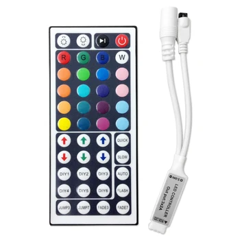 

44 Key IR RGB Remote Control Receiver For 5050 3528 LED Strip Light Colorful Mini IR Remote Controller For RGB 3528 5050
