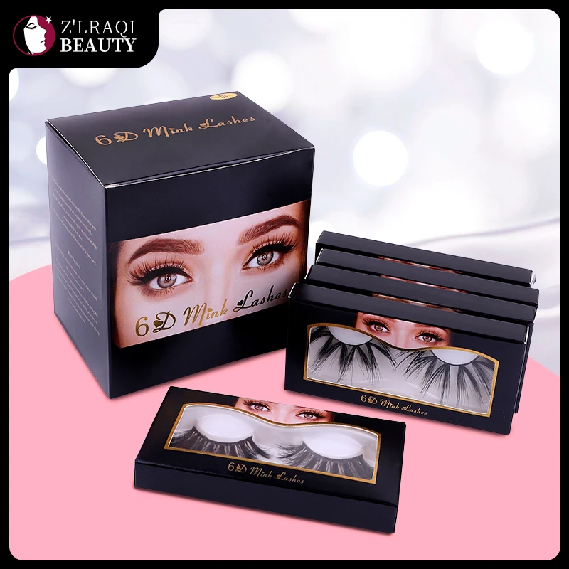 

25MM Eyelash 3D Faux Mink Lashes 1Pairs Natural Thick Long Fluffy Reusable Wispy False Eyelashes 6D Makeup Beauty Lash Extension