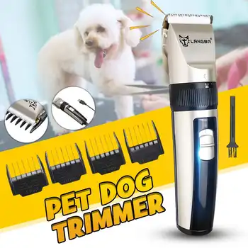 

Rechargeable Cat Dog Grooming Trimmer Clipper Set Low-noise Dog Hair Trimmer Electrical Pet Hair Clipper Pets Haircut Machine