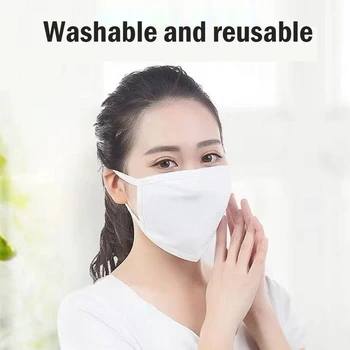

10pcs Cycling Anti-dust Mouth Mask Respirator Washable Warming Windproof Cotton Unisex Mask Face Mouth-muffle
