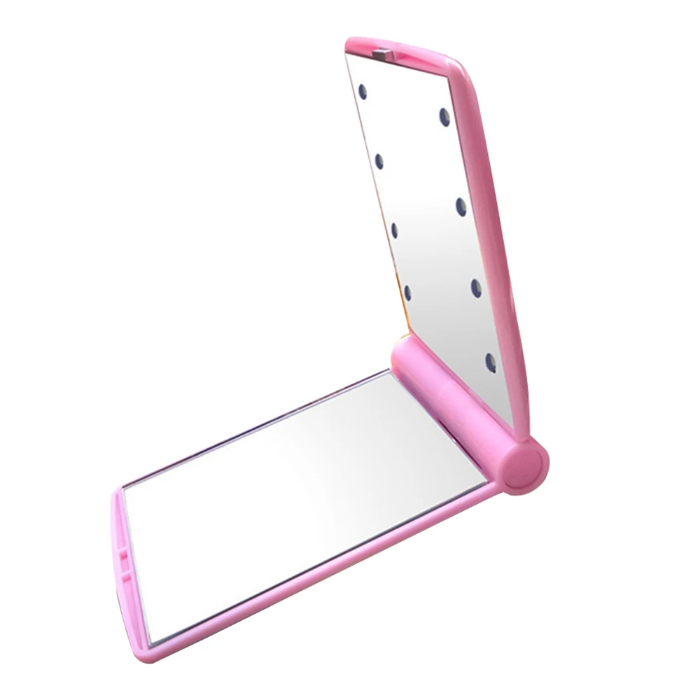 Настольные зеркальные зеркала 8 светодиодный зеркальный светильник домашний декор подарки для ванной комнаты складные зеркала для макияжа дизайн интерьера косметический портативный