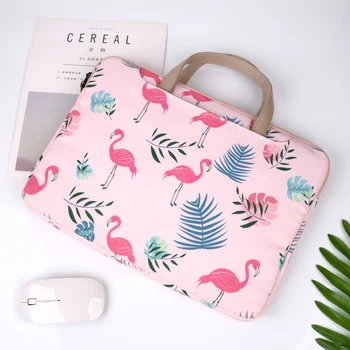 

Flamingos 15.6 inch Computer bag Fashion Handbag notebook 13.3 inch Laptop bag Briefcase Multi-function Laptop bags for women
