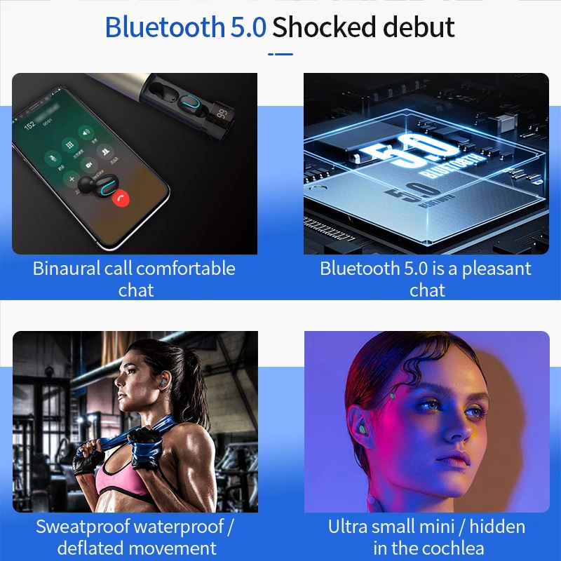 Bluetooth наушники 5,0 Q67 TWS беспроводные наушники 3D стерео мини двойной микрофон спортивные водонепроницаемые наушники Авто сопряжение гарнитура PK Q32