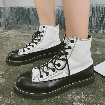 

Autumn Retro Women Ankle boots High Top walking shoes Ladies fashion boots women platform wedges sports shoes ZQ-173