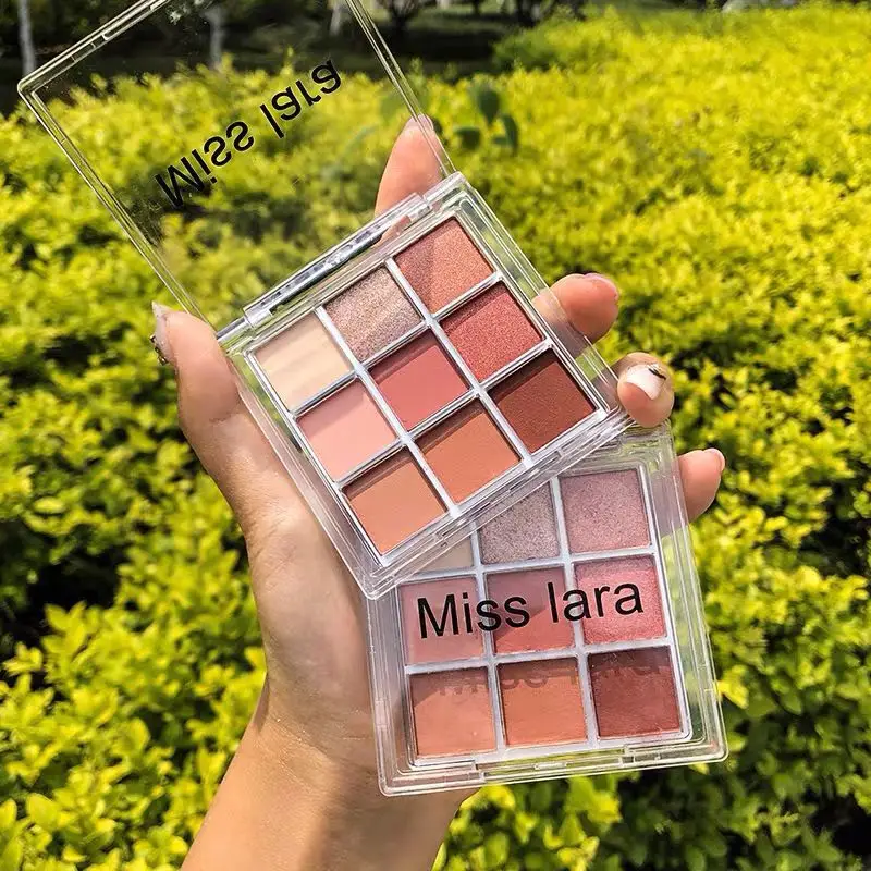 New Arrival Charming Eyeshadow Palette 9 Color Make up Matte Shimmer Pigmented Eye Shadow Powder Beauty Glazed |