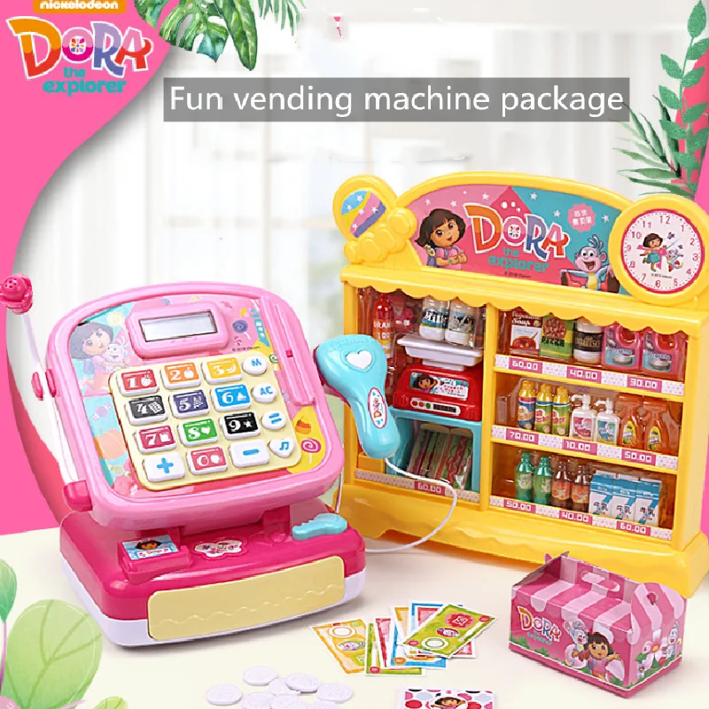 Agnicy máquina expendedora de diversión simulación supermercado caja registradora de juguete puede escanear Tarjeta de deslizar supermercado máquina expendedora - AliExpress y pasatiempos