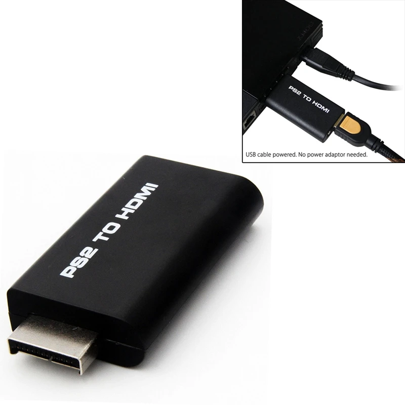 PS2 в HDMI видео конвертер AV адаптер w/3 5 мм o выход для HDTV монитора|Кабели MP3/MP4-плееров|