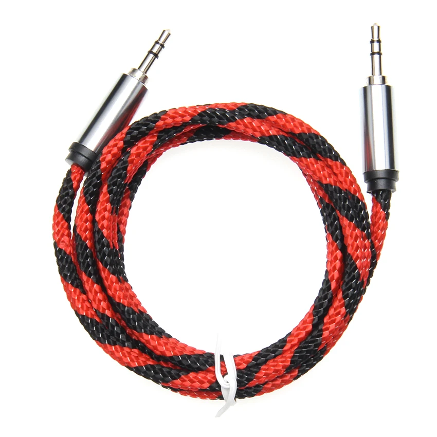Gold Plug 1 5m Jack 3 5 Audio Cable 3 5mm Speaker Line AUX Cord for iPhone Samsung S8 Xiaomi Redmi 4x Car Headphone