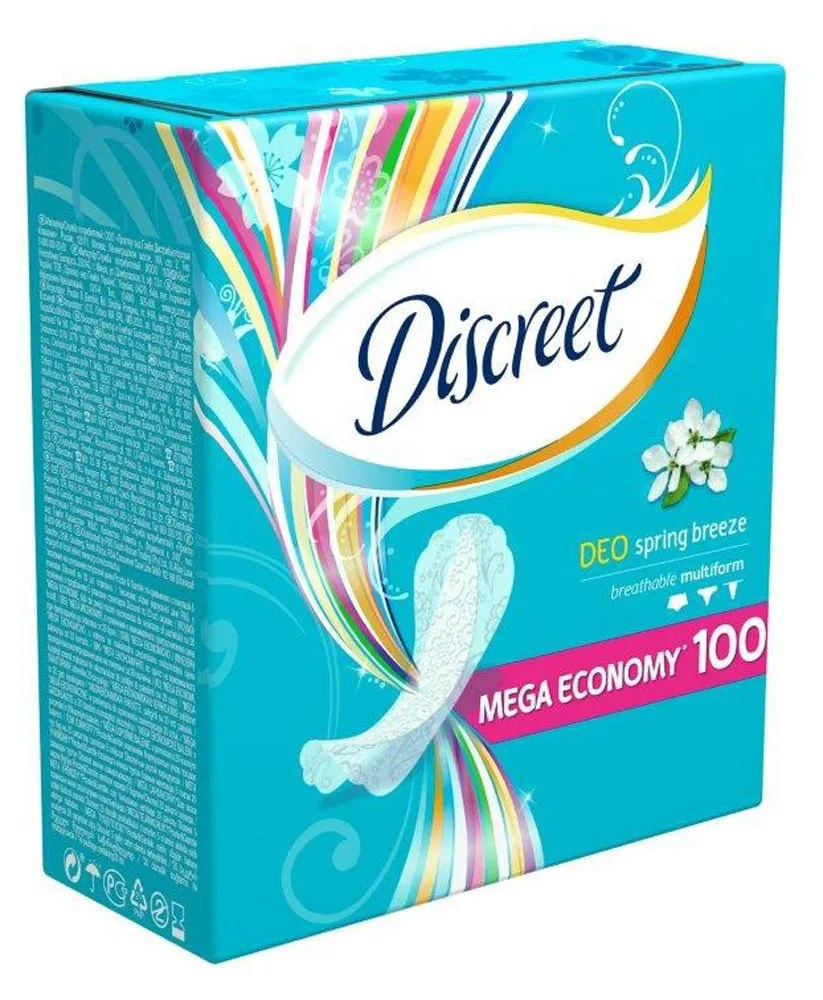 Прокладки ежедневные «Deo Spring Breeze Multiform» Discreet, 100 шт