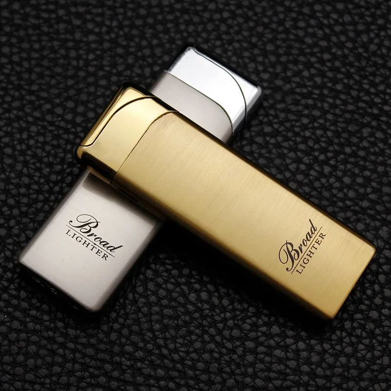 Металлическая газовая зажигалка ветрозащитная высокотемпературная с красным