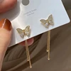 Boucles d'oreilles en perles d'abeille de Style coréen pour femmes, petites boucles d'oreilles exquises et élégantes pour dames, bijoux cadeaux d'anniversaire pour fête de mariage