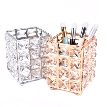 

Crystal Storage Box Eyelash Extension Tool Kit Nail Brush Holder Storage Case Cosmetic Makeup Organizer Christmas Gift