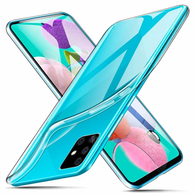 Чехол s для samsung S10 Plus S10e TPU прозрачный Ультратонкий Мягкий чехол Galaxy Note 10 Pro A50 A70 A30
