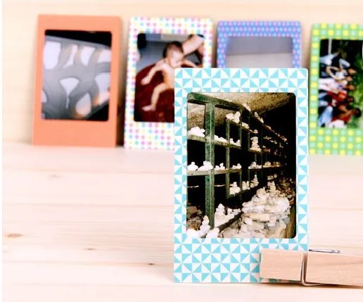

20Pc Film Photo Sticker for FujiFilm Instax Mini Instant Paper Colourful Diy Simple Litter Photo Album Guest Book Vase