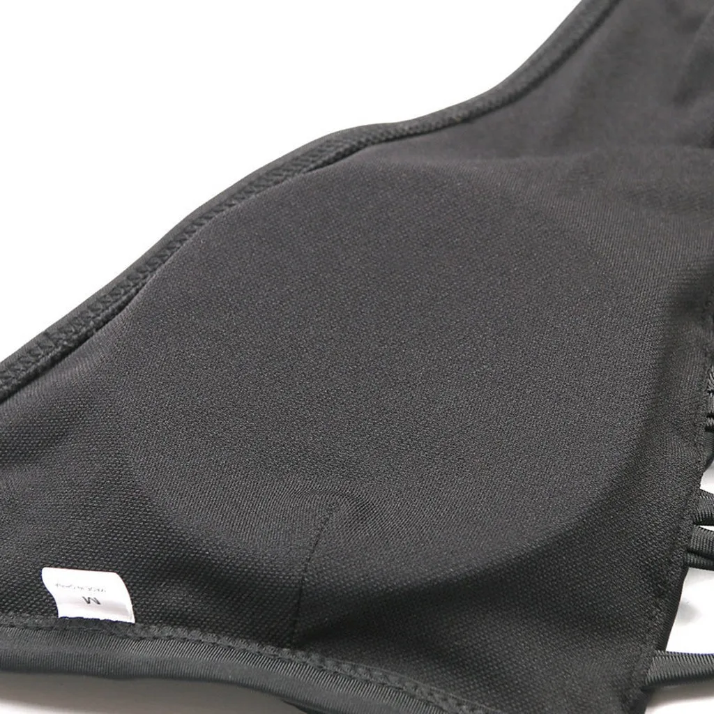 TELOTUNY черный бандажный комплект бикини женский купальник купальный костюм купальник бюстгальтер с вкладышами пуш ап Пляжная одежда для женщин 1211