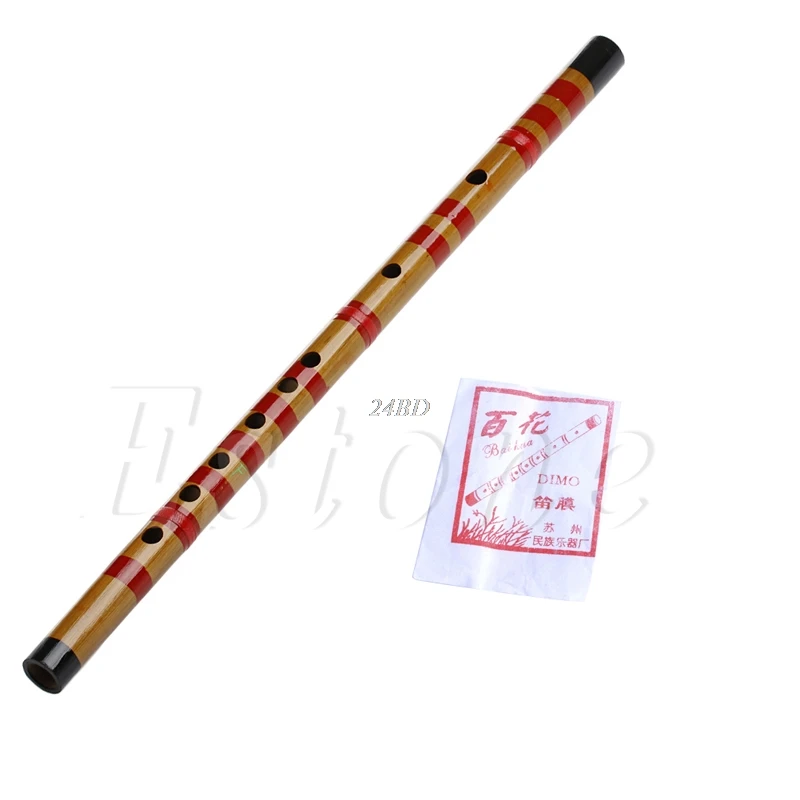 

Traditional Long Bamboo Flute Clarinet Student Musical Instrument 7 Hole in F Key J24