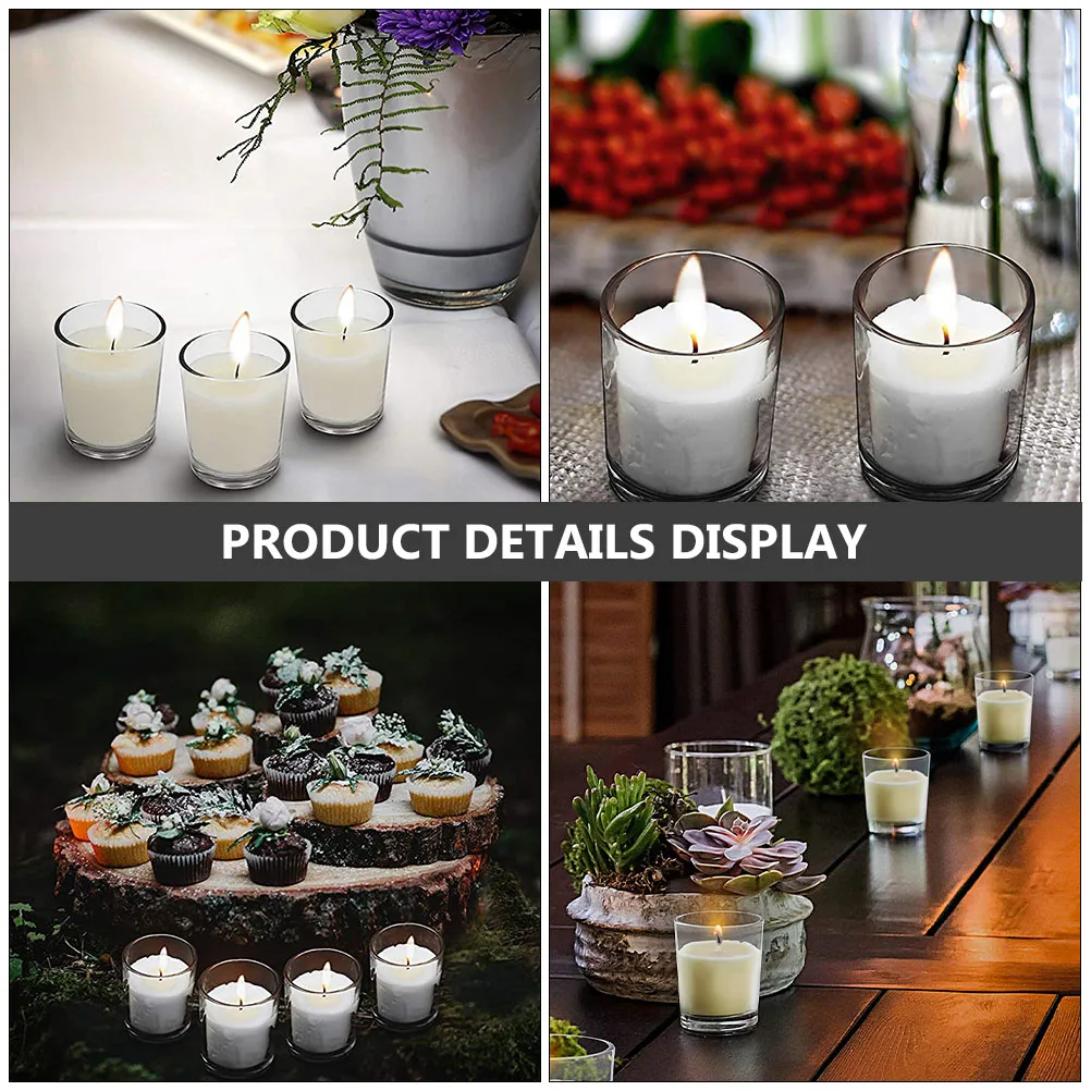 Glass Cup Holders Simple Style Container 4pcs glass cup holder