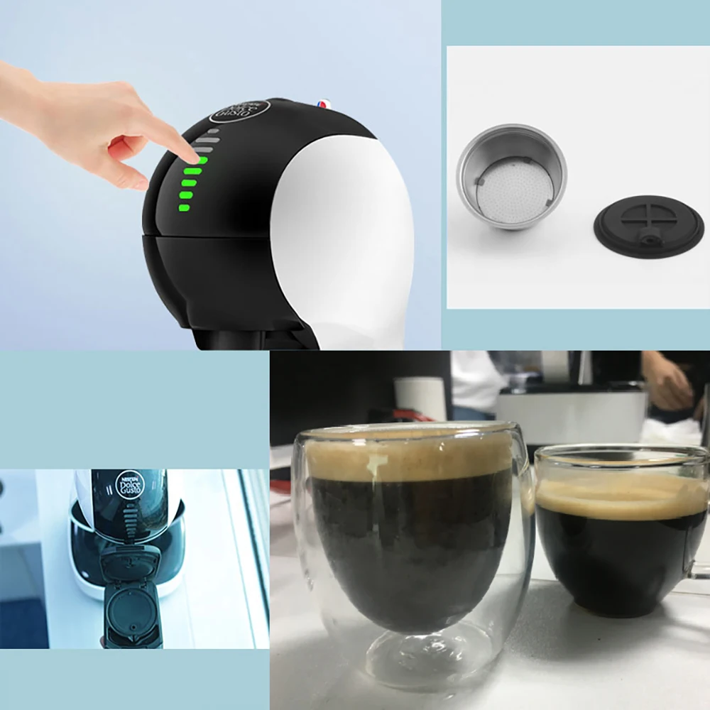 Nespresso многоразовые кофейные капсулы Pod из нержавеющей стали для кофе эспрессо, фильтры и трамбовки для кухни