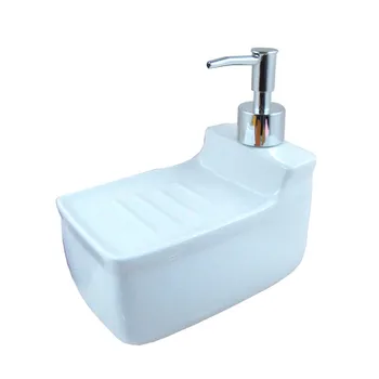 

Ceramic hand soap bottle shower gel shampoo moisture bottle with soap box soap tray practical pressing empty bottle LL10221020