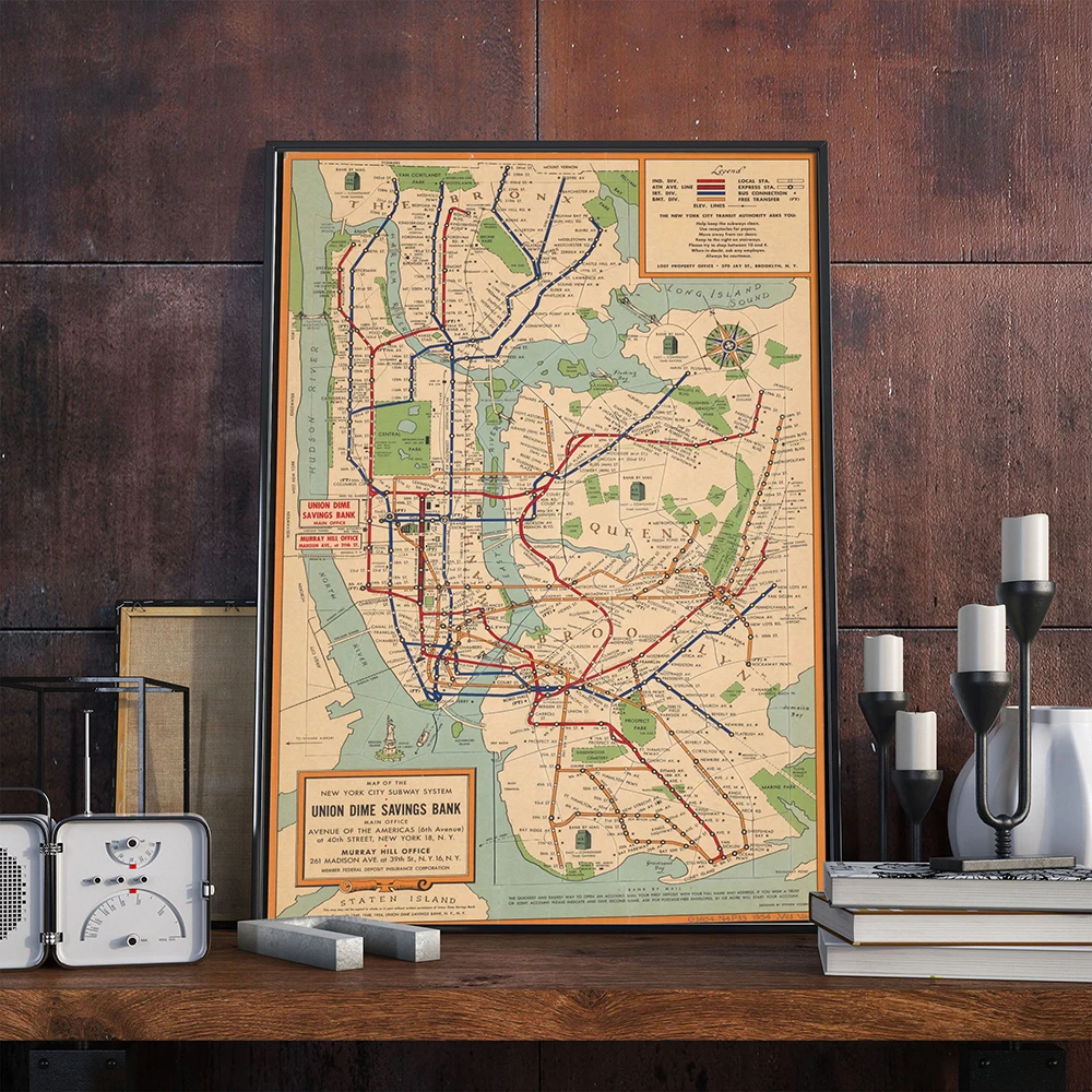 Cuadros-Vintage-Poster-Wall-Art-Subway-Maps-Canvas-Painting-New-York-City-Posters-And-Prints-Style (3)