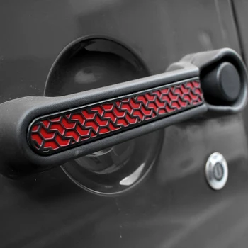 

Car Door Grab Handle Inserts Cover Trim for Jeep Wrangler JK & Unlimited 2007-2017 2 Door