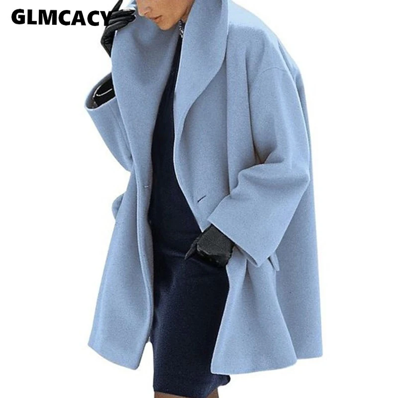 Beste Vrouwen Pluizige Jas Herfst Winter Jas Ongedwongen Warme Kraag Bont Uitloper Mid Lengte Fuzzy Wollen Jassen