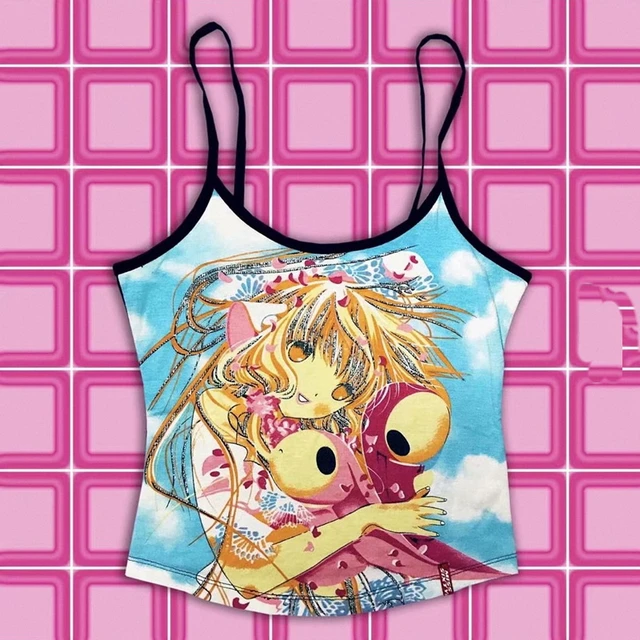 Chibiusa Sticker! Super Cute Anime Cosplay! Tank Tops Vest Sleeveless Pinterest  Emo Emoprincess Scene Indie Alternative - AliExpress