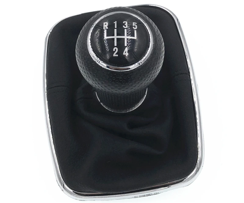 5 Speed PU Leather Shifter Stick Gear Shift Knob With Dustproof Cover HZTWFC-13.7 For VW Golf GTi MK4 R32 Bora Jetta | Автомобили и