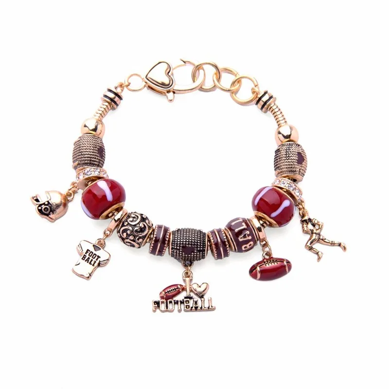 

Retro bracelet female European and American popular exaggerated alloy football trophy bracelet jewelry