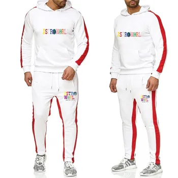 

Patchwork Men's Sportswear Sets 2020 Autumn Winter Hooded Thick Male Casual Tracksuit Men 2 Piece Sweatshirt Sweatpants Set