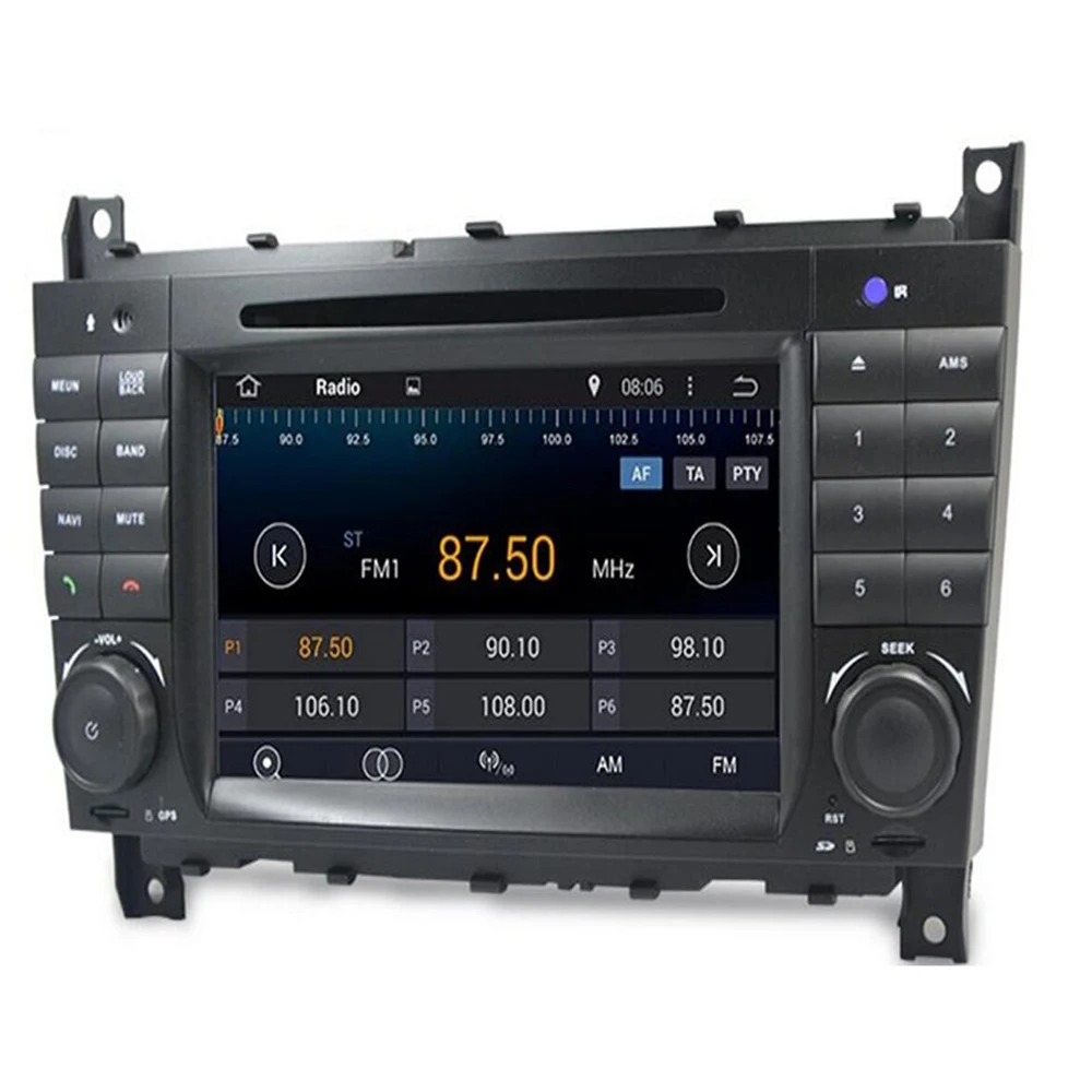 Cheap DSP IPS 8 Core 4G 2 Din Android 9 Car radio DVD multimedia GPS for Benz W209 W203 C180 C200 C220 C230 C240 C250 C270 W463 OBD2 2