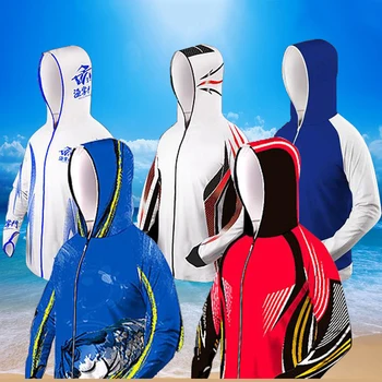 

New Long Sleeve Fishing Clothing Men Zipper Coat Quick-drying Breathable Fishing Jacket Outdoor Cycling Climbing Fishing Clothes