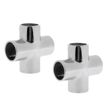 2X316 нержавеющая сталь 90 градусов 4 пути лодка ручной рельс место соединения для 22 мм соединитель труб