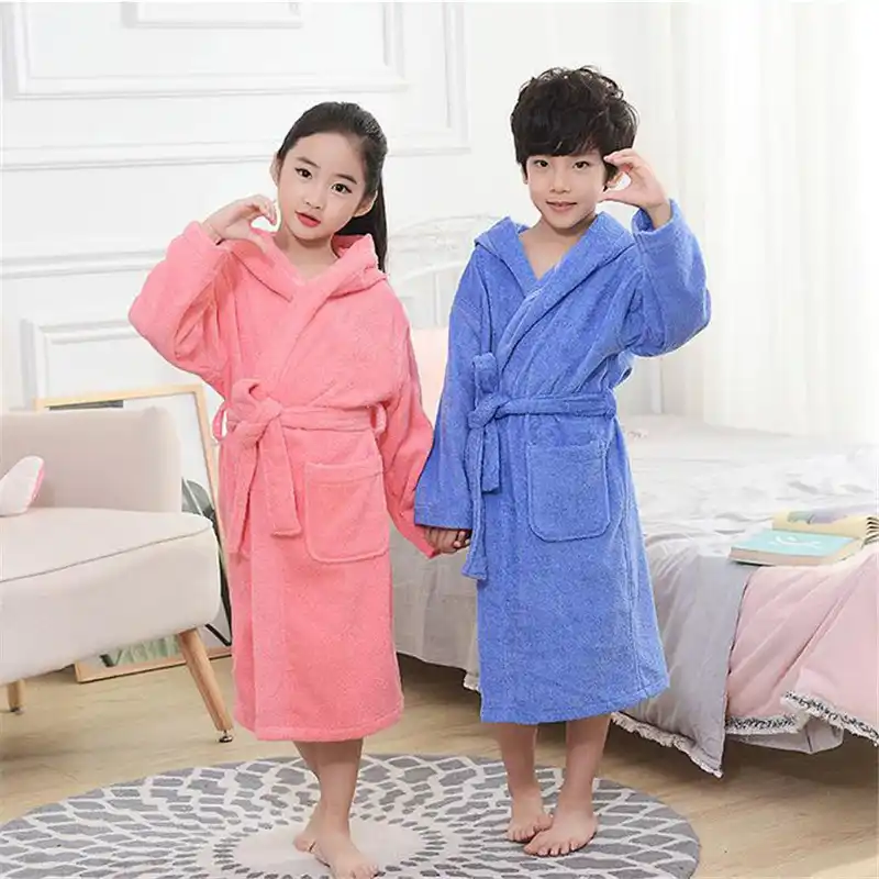 kids bathrobe towel