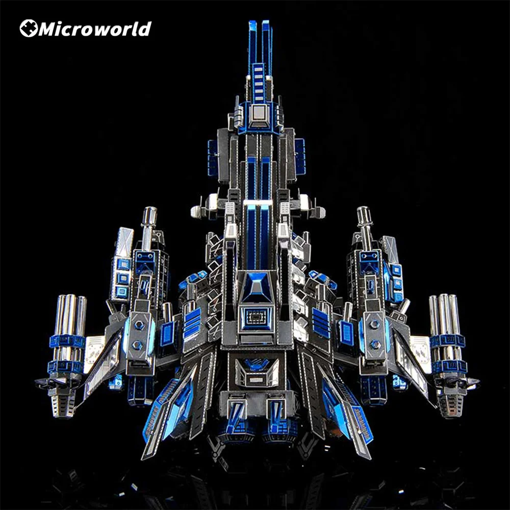 Microworld 3D Metal Jigsaws Puzzles Spaceship Warship Kits DIY Modern Assemble Toys Birthday Gift for child 350 Pieces Puzzle 2