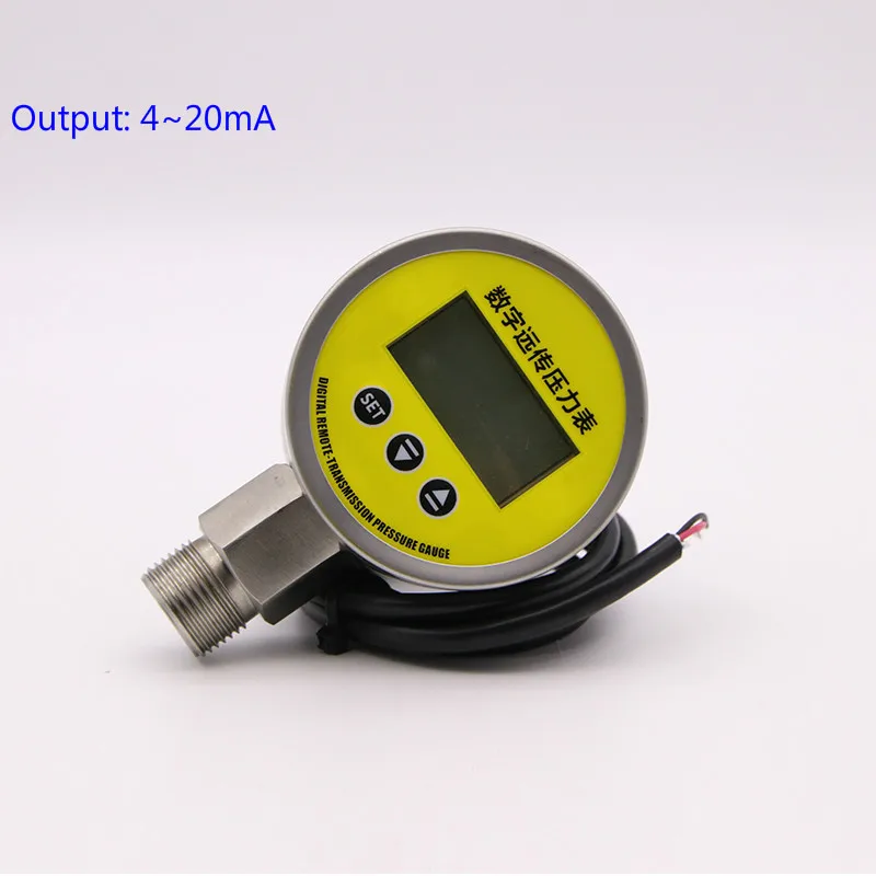 Digital pressure gauge 0-1.6MPA Display Oil Pressure Hydraulic Gauge Pressure Test Meter Full scale 4-20mA for heating systems
