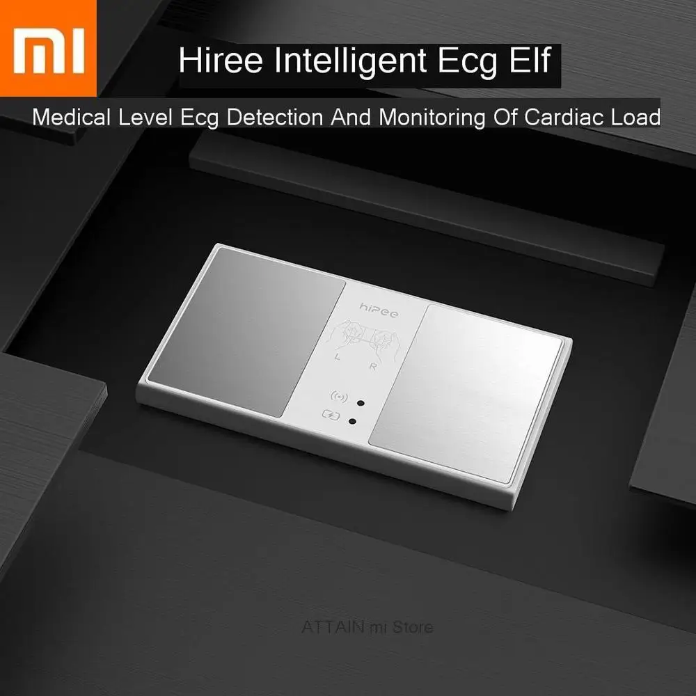 Xiao mi Smart Hipee Intelligence ECG Spirit Мониторинг нагрузки на сердце в медицинском уровне Обнаружение ЭКГ Xio mi home удобный и портативный - Color: sliver