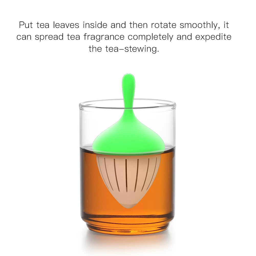 

Tea Infuser Strainer Silicone Filters with Drip Holder for Loose Leaf