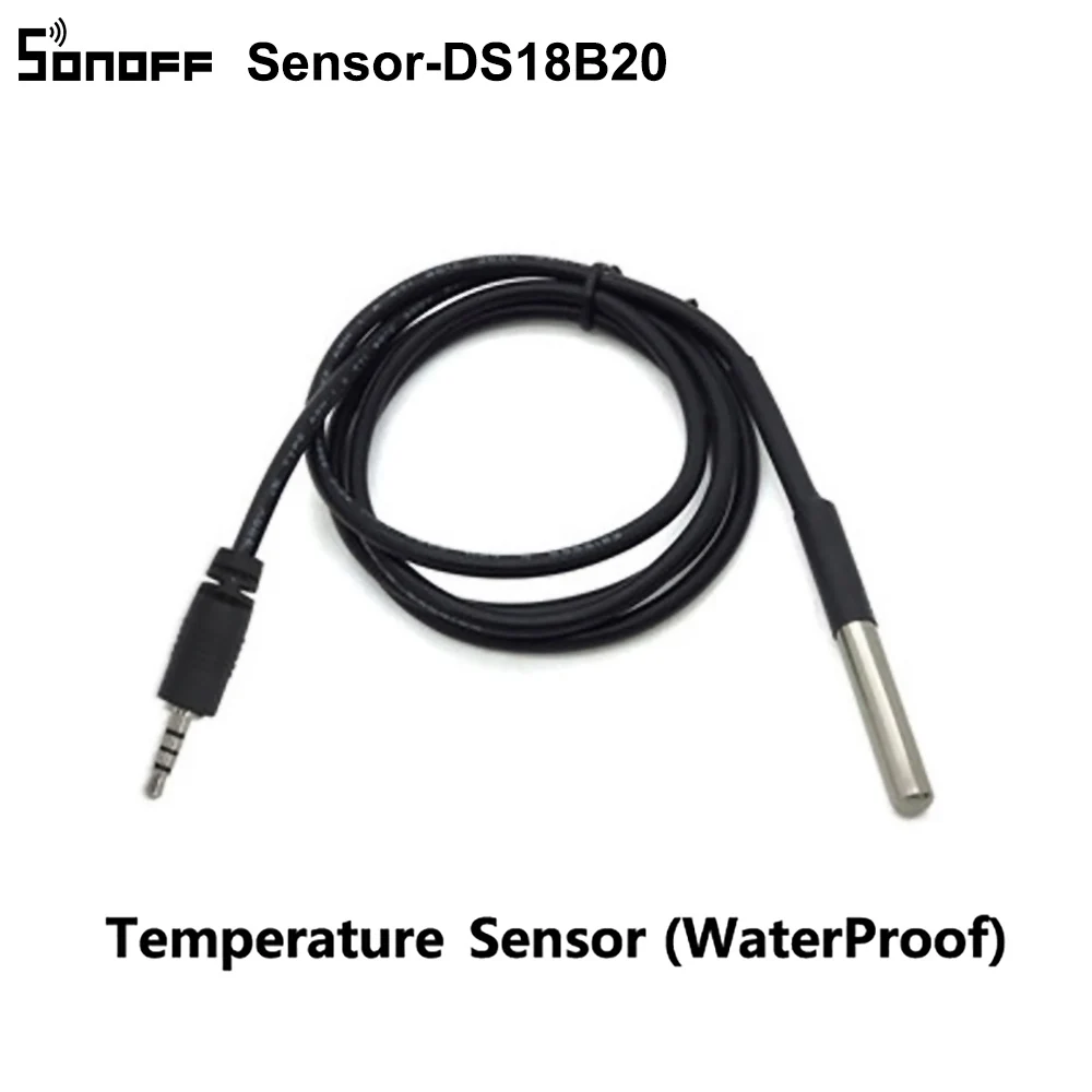 Itead SONOFF Sensor Si7021 AM2301 Temperature Humidity Sensor DS18B20 Sensor With 5M Extension Cable AL560 For Sonoff TH10/TH16 