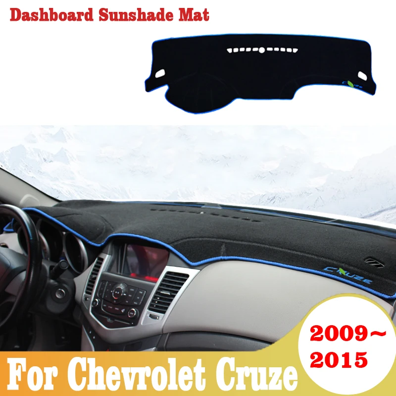 Для chevrolet cruze 2009-2012 2013 2014 2015 левым приборной панели автомобиля чехлы коврик тени