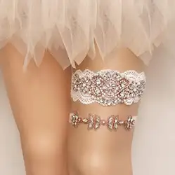 Винтажное свадебное подвязка жемчуг со стразами ножное кольцо серебро сексуальные подвязки розовое золото кольцо на бедро Свадебные