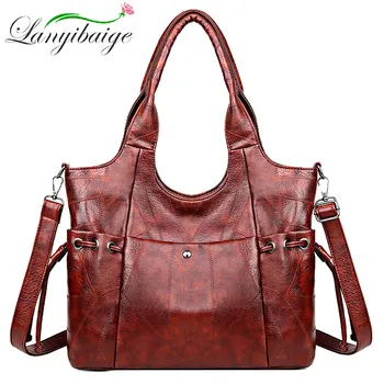 

2019 ladys Fashion Tote PU Leather Shoulder Bags womens bag Handbags sac main femme High capacit Brand Crossbody bag Bolsos