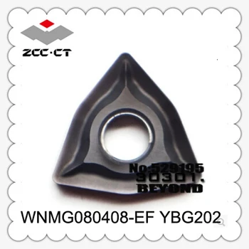 

Original ZCC CT WNMG080408-EF YBG202 WNMG 080408 EF Carbide Inserts Lathe Cutter CNC Tools Turning Tool